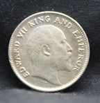 Quarter Rupees 1908 Edward VII Silver coins
