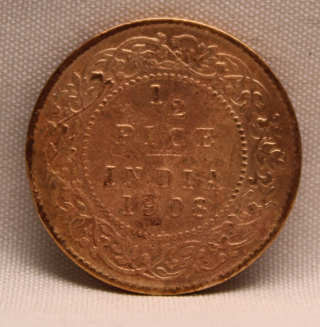 Half Pice 1908 Edward VII Bronze coins