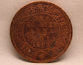 Quarter Anna 1908 Edward VII Bronze coins