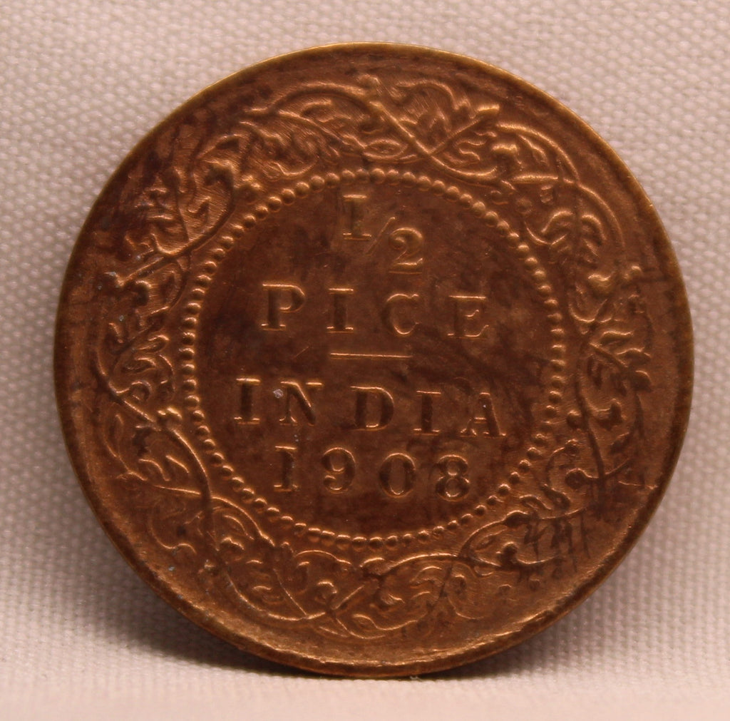 Half Pice 1908 Edward VII Bronze coins