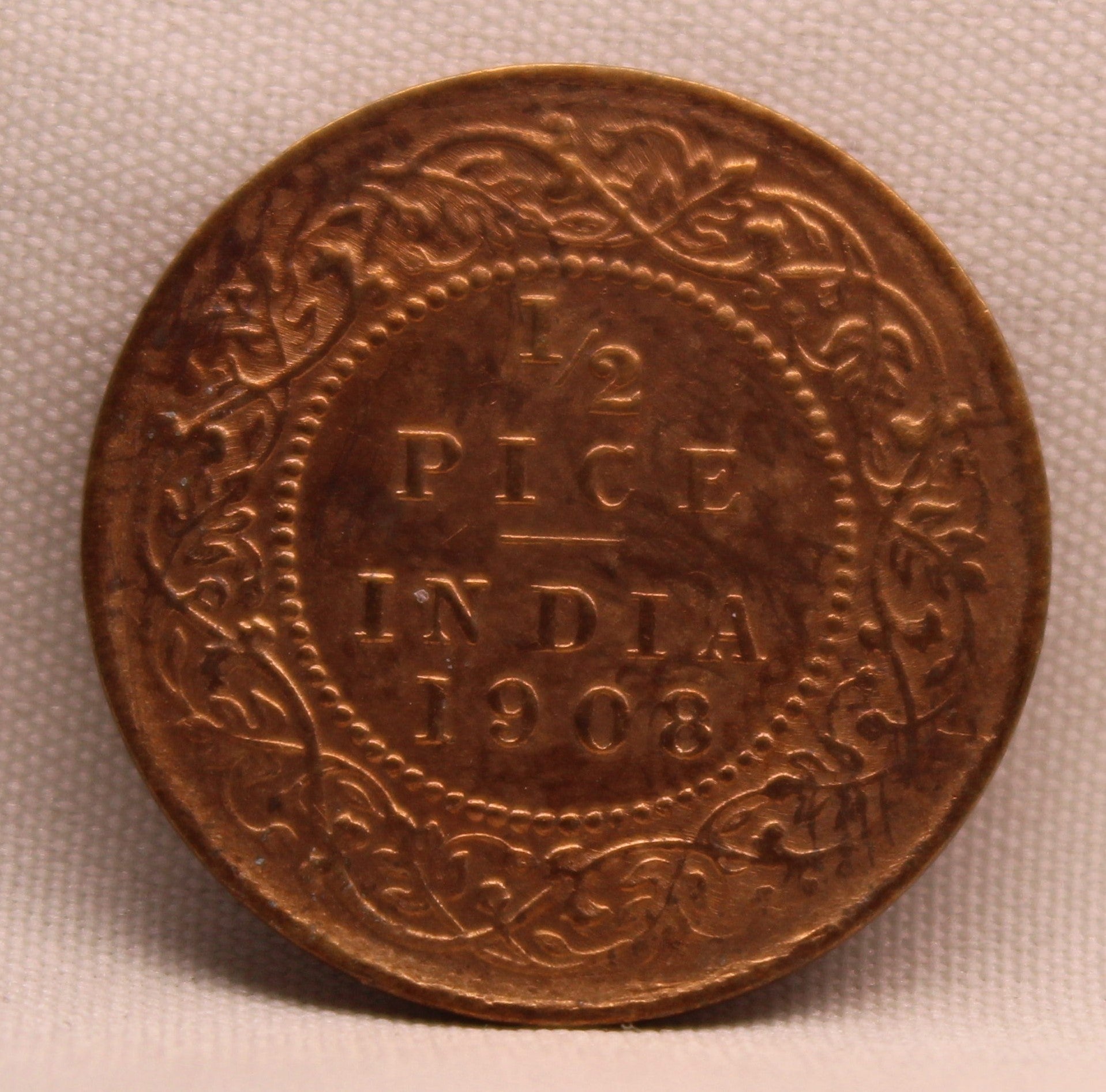 Half Pice 1908 Edward VII Bronze coins