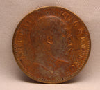 Quarter Anna 1909 Edward VII Bronze coins