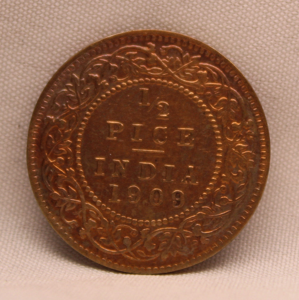 Half Pice 1909 Edward VII Bronze coins