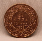 1\12 Anna 1909 Edward VII Copper coins