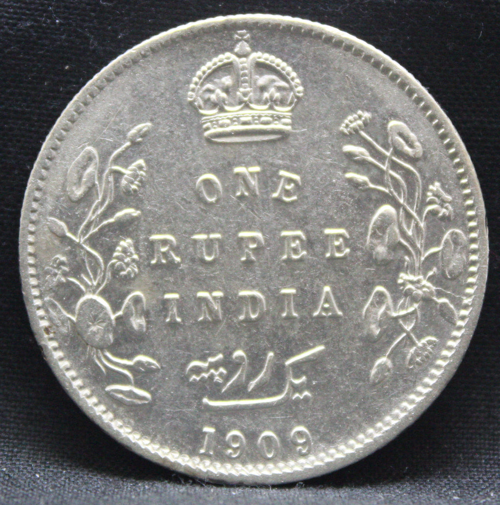 1 Rupee 1909 Edward VII Silver coins