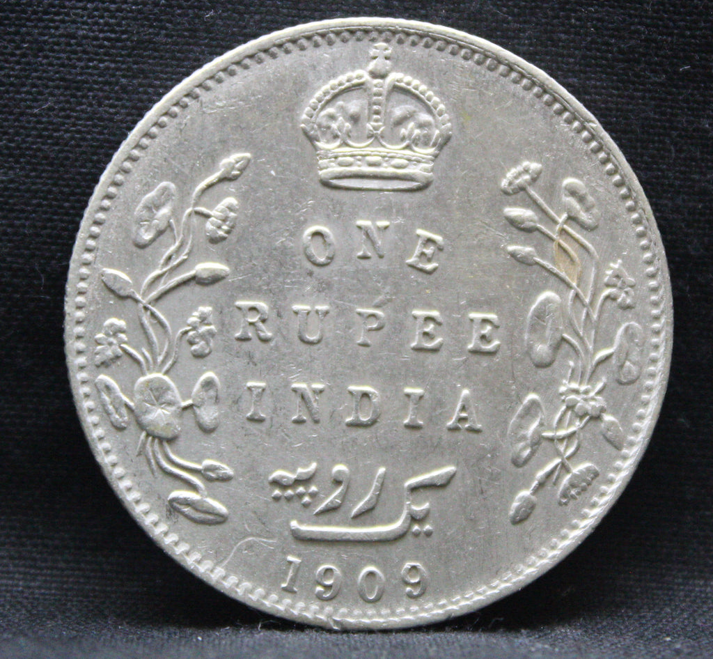 1 Rupee 1909 Edward VII Silver coins