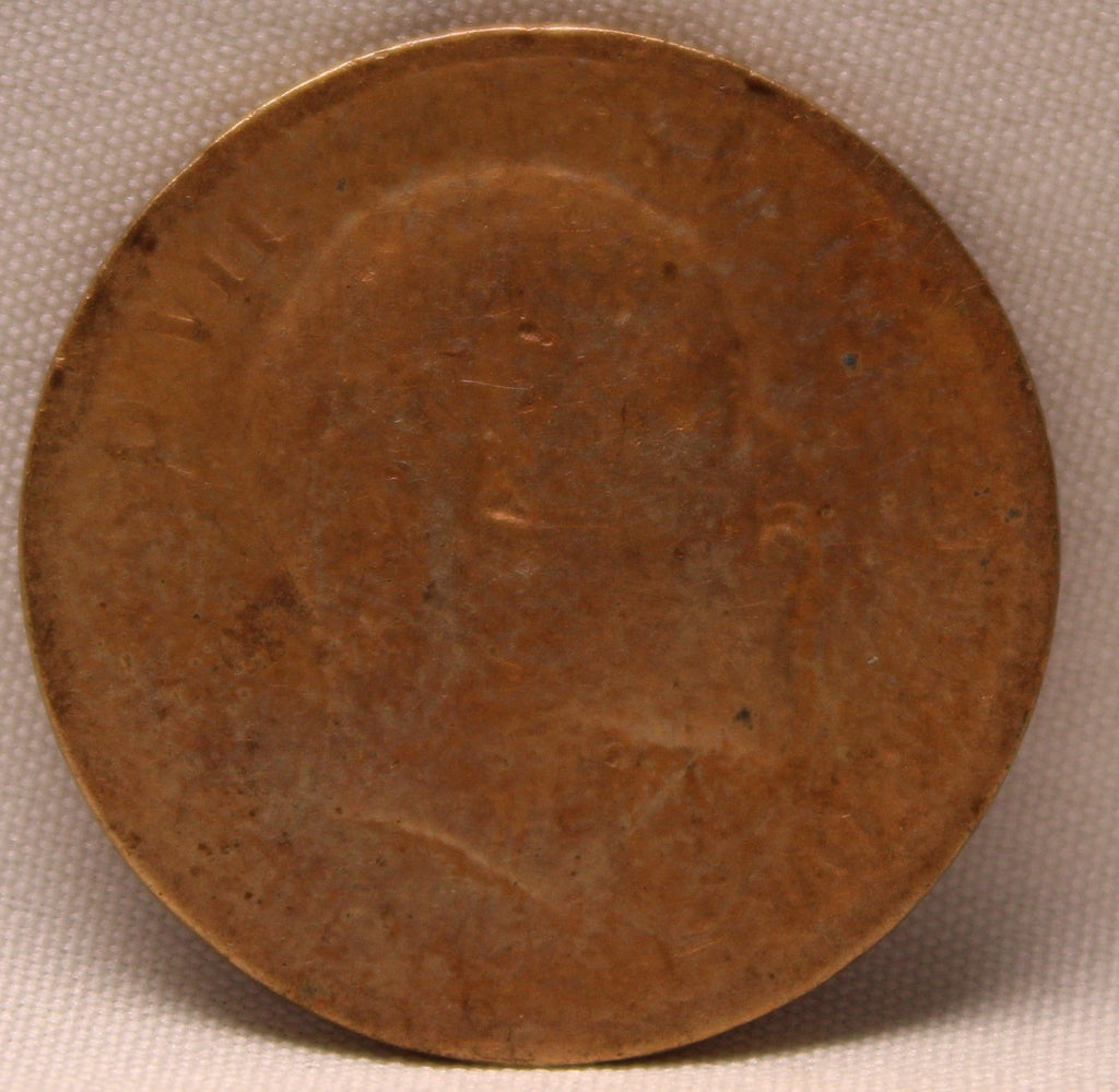 Quarter Anna 1909 Edward VII Bronze coins