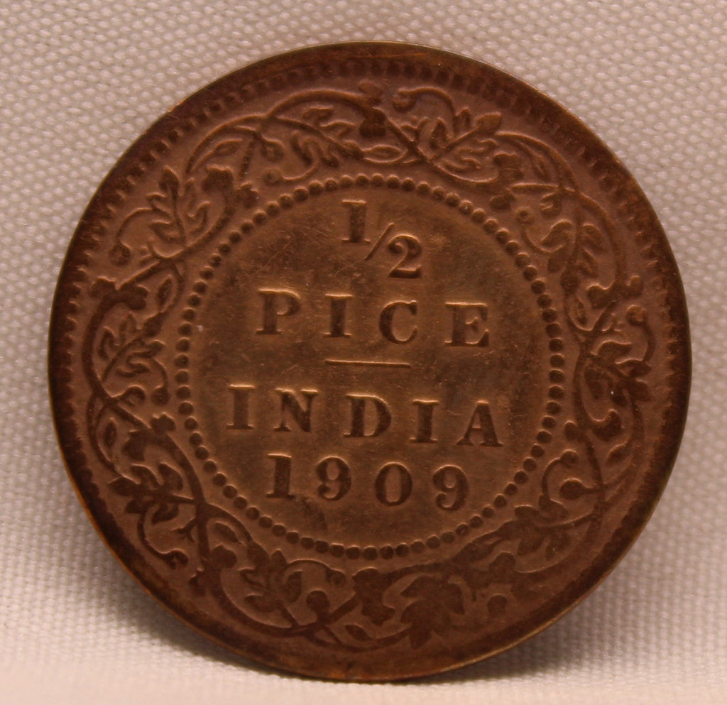 Half Pice 1909 Edward VII Bronze coins