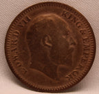 Half Pice 1909 Edward VII Bronze coins
