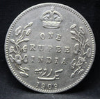 1 Rupee 1909 Edward VII Silver coins