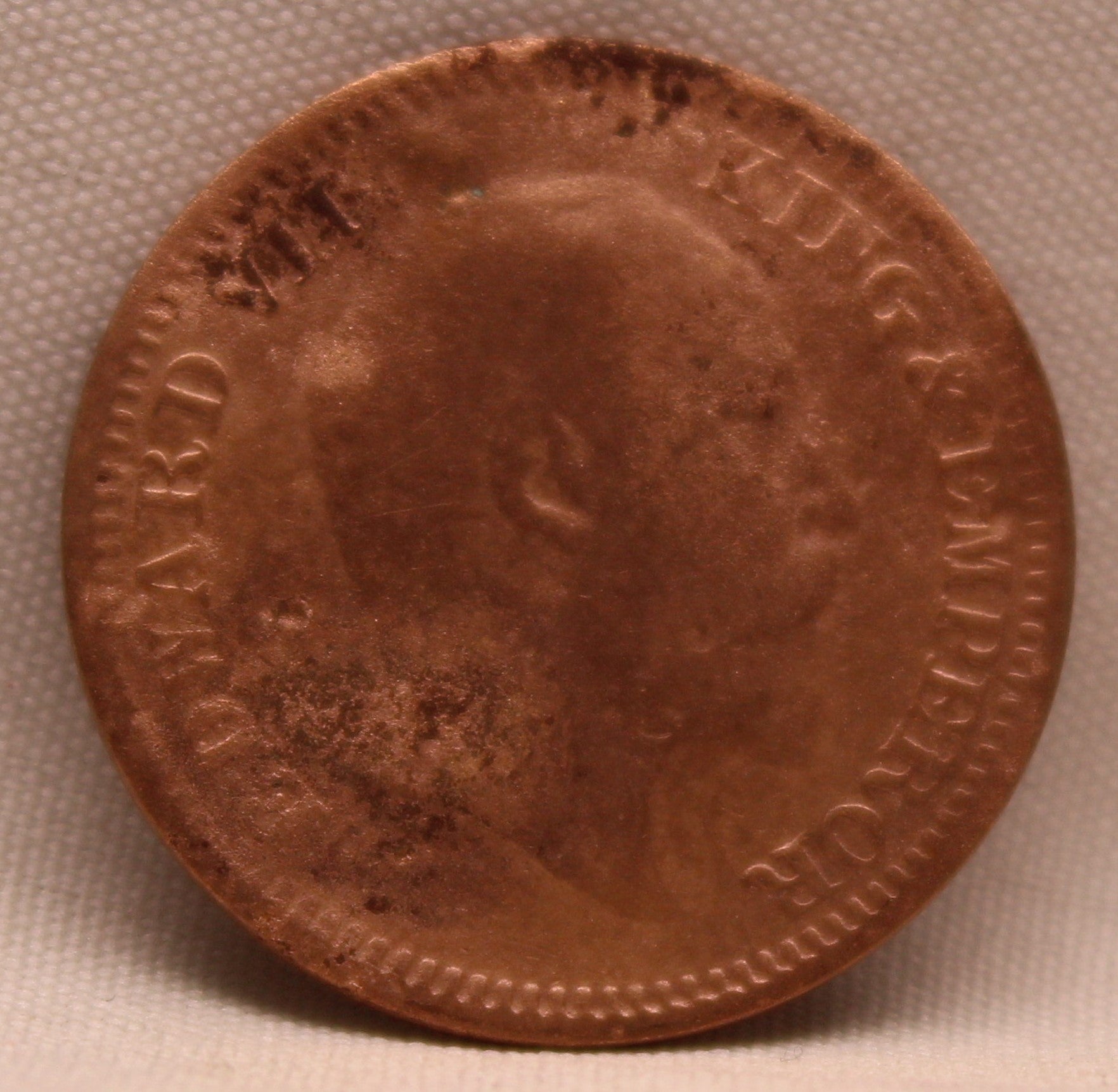 Half Pice 1909 Edward VII Bronze coins