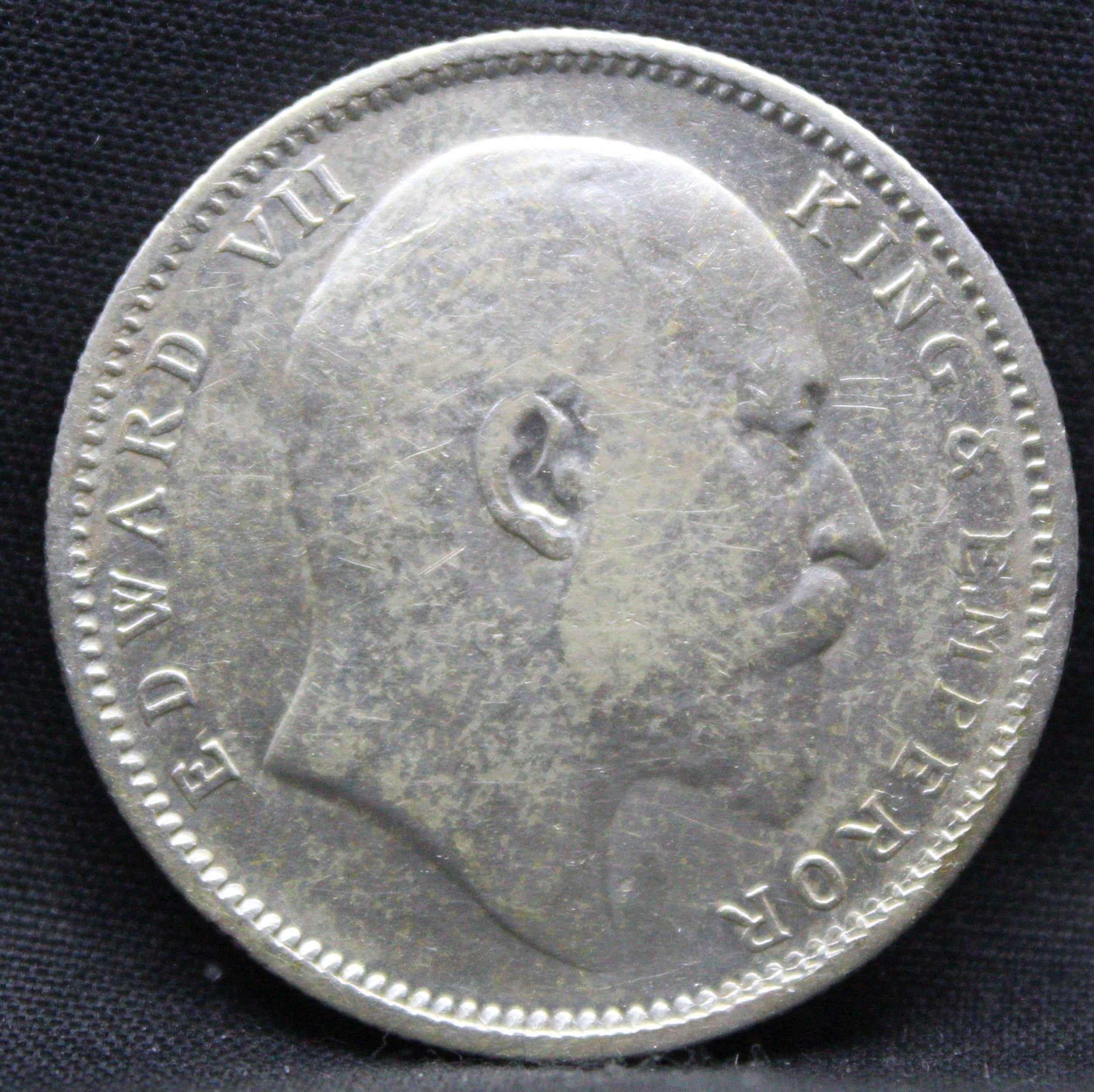 1 Rupee 1909 Edward VII Silver coins