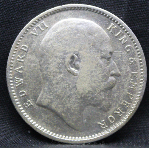 1 Rupee 1909 Edward VII Silver coins