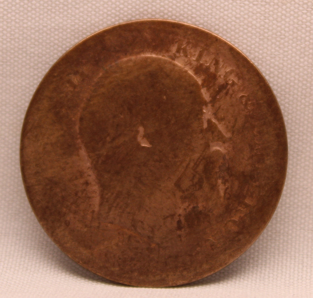 Quarter Anna 1909 Edward VII Bronze coins