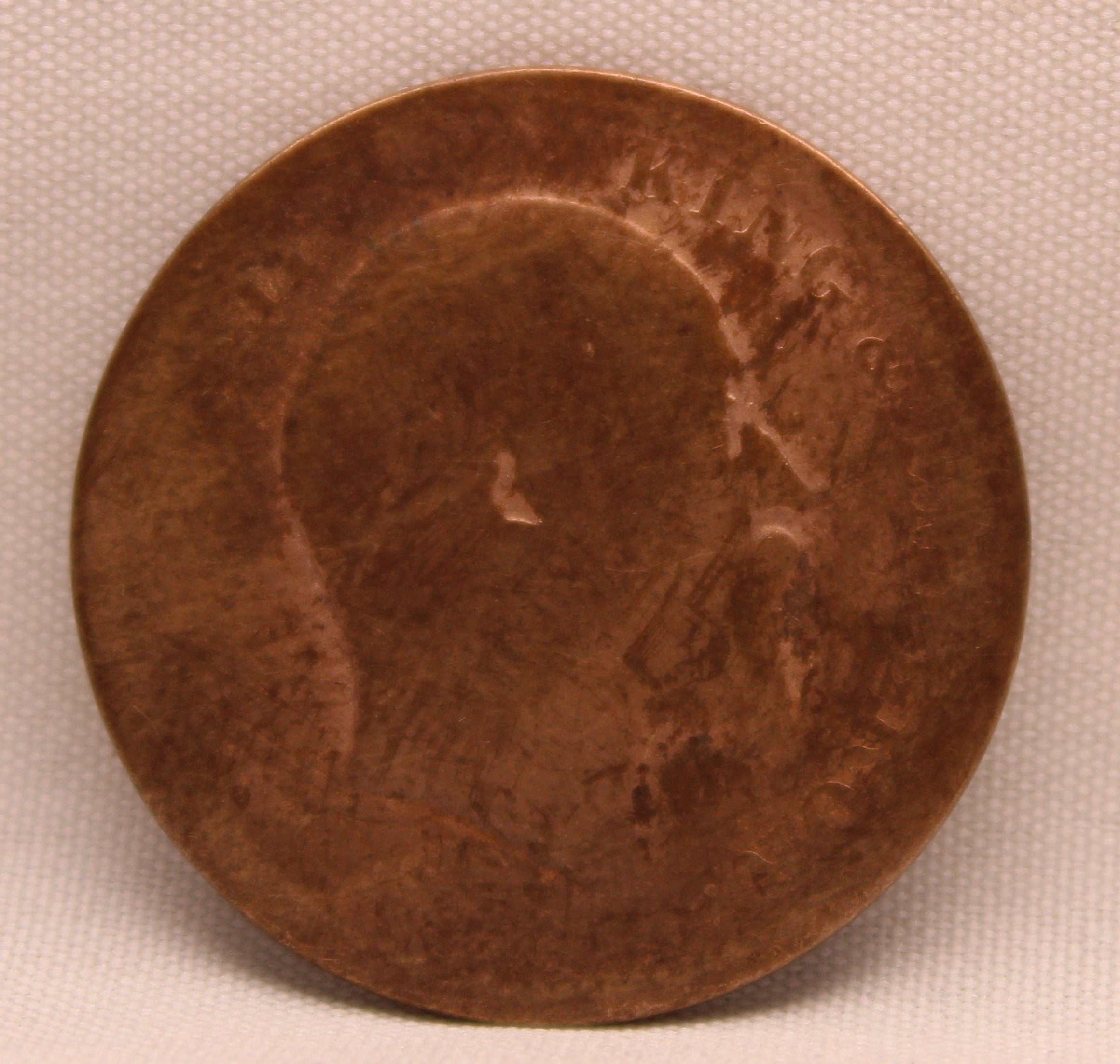 Quarter Anna 1909 Edward VII Bronze coins