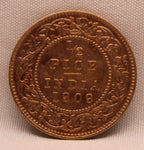 Half Pice 1909 Edward VII Bronze coins