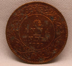 1\12 Anna 1909 Edward VII Copper coins