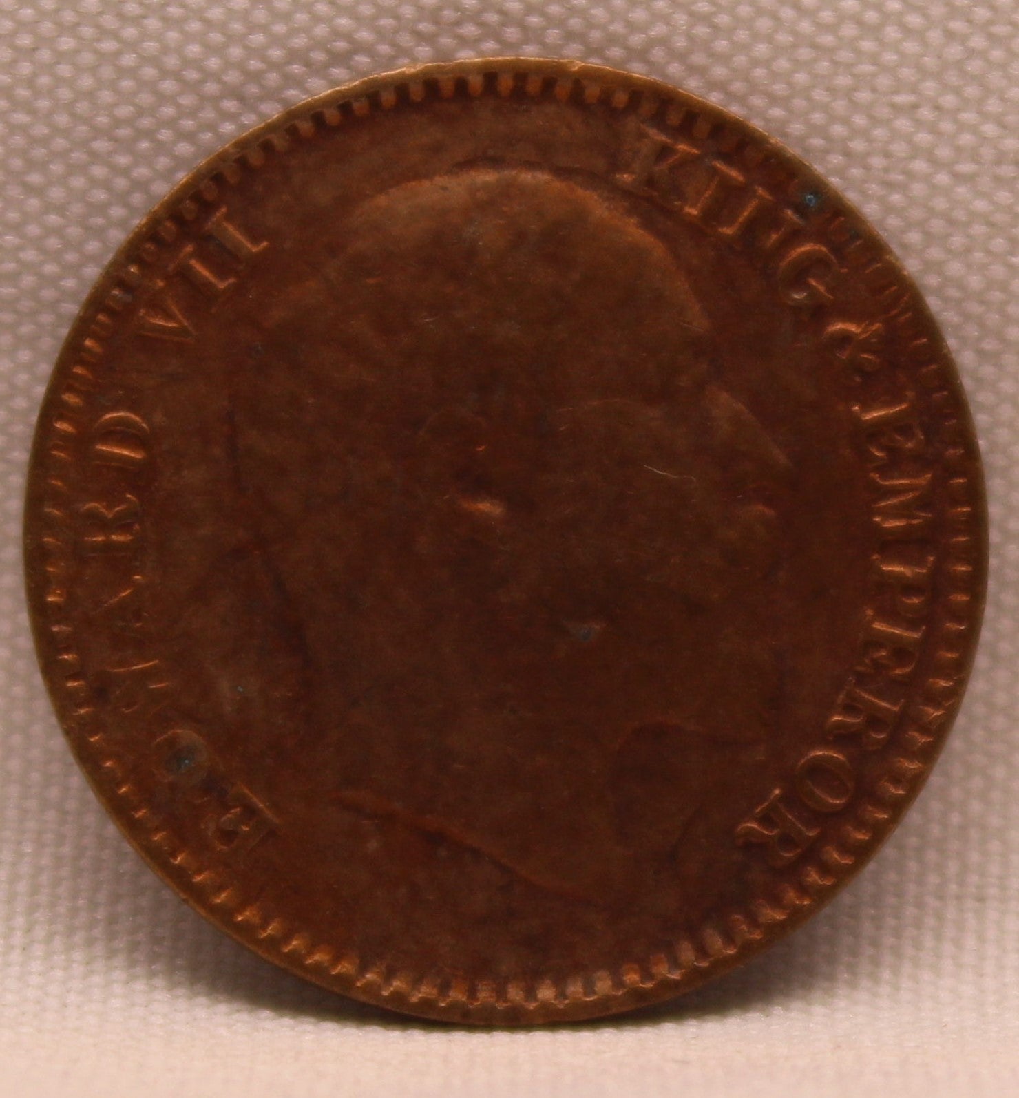 1\12 Anna 1909 Edward VII Copper coins