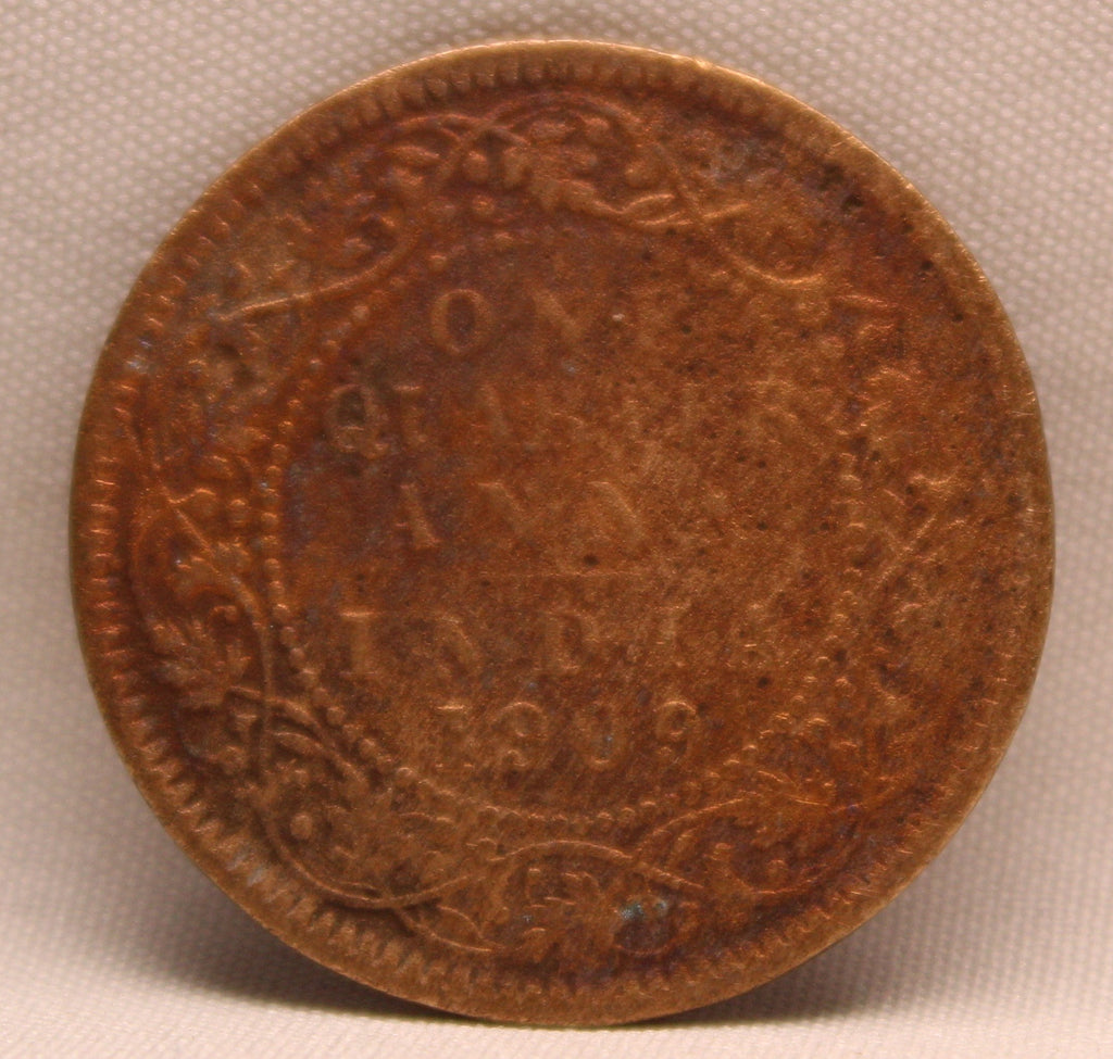 Quarter Anna 1909 Edward VII Bronze coins