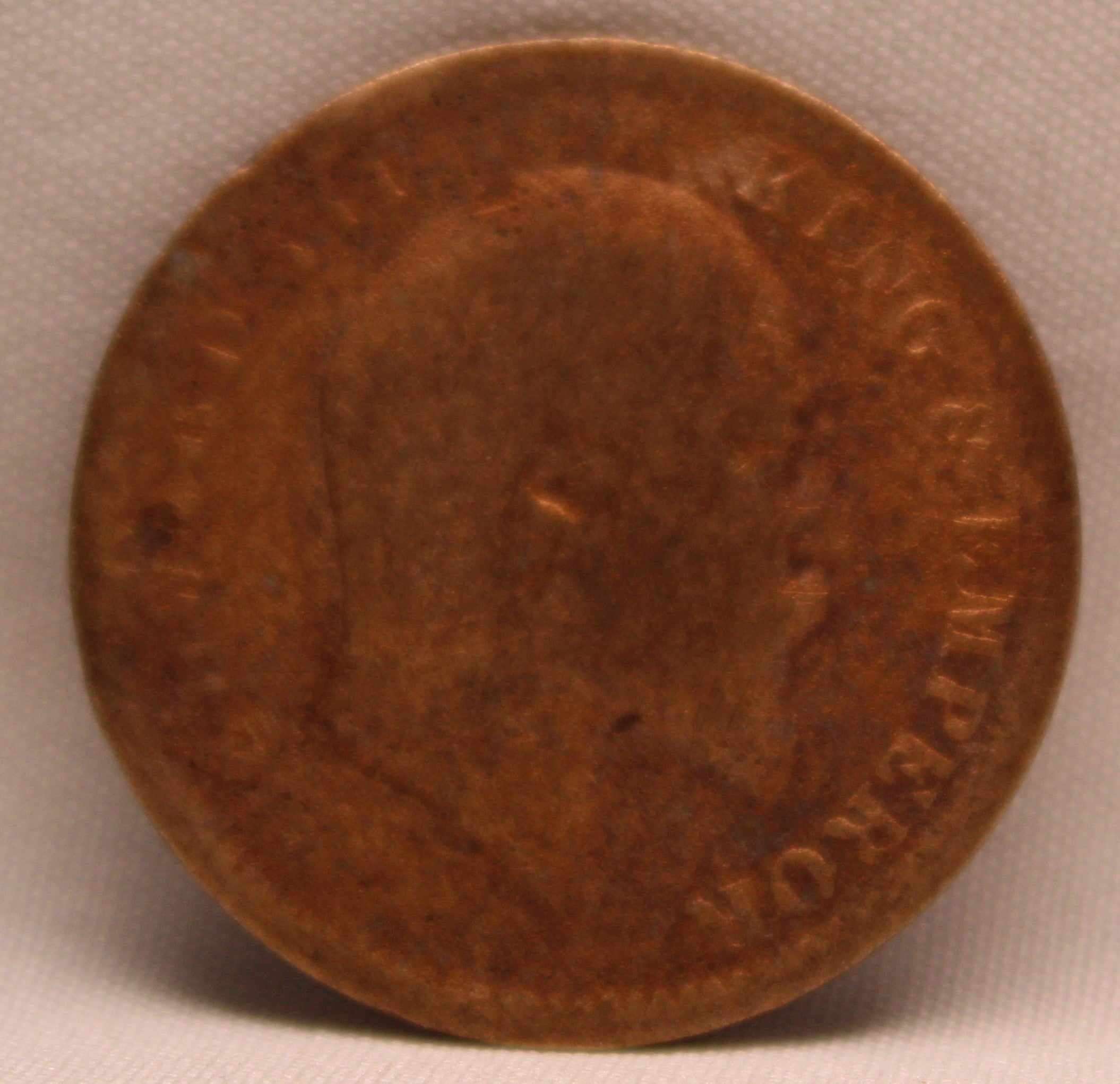 Quarter Anna 1909 Edward VII Bronze coins