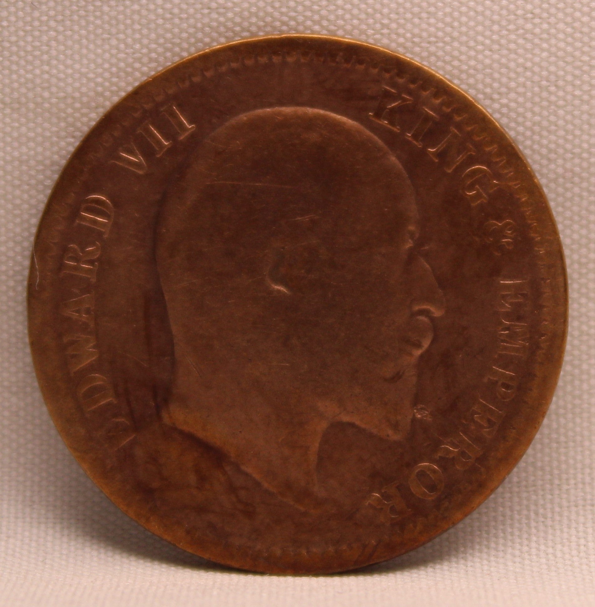 Quarter Anna 1909 Edward VII Bronze coins