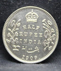 Half Rupee 1909 Edward VII Silver coins