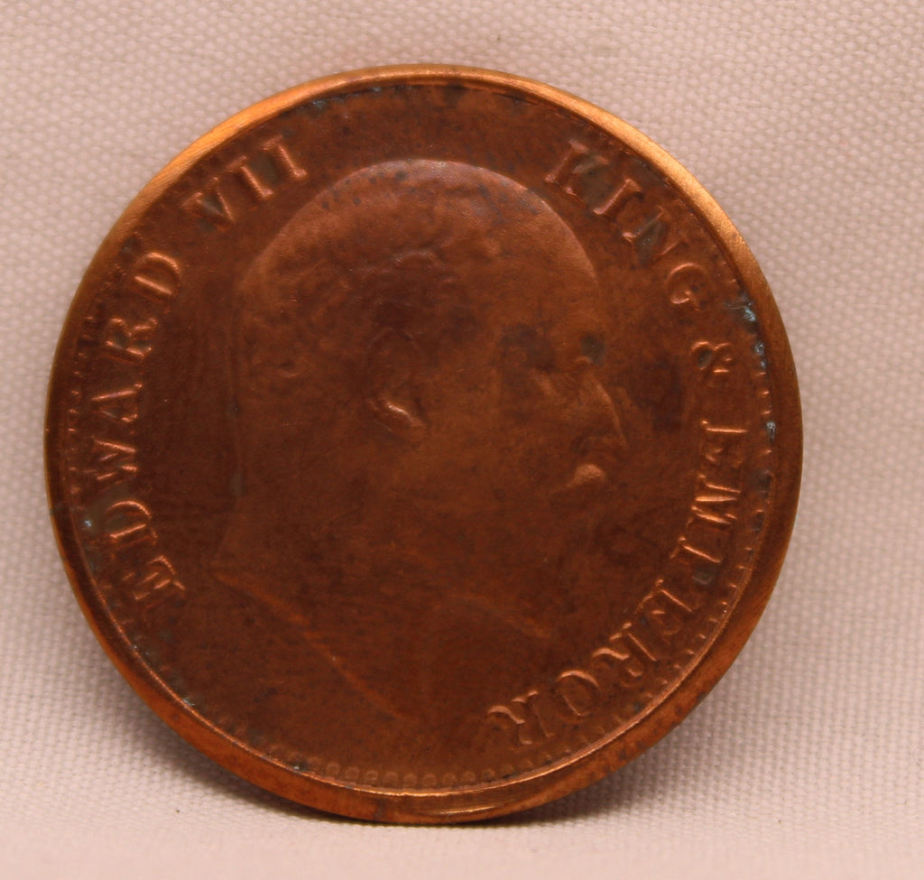 Quarter Anna 1909 Edward VII Bronze coins