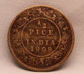 Half Pice 1909 Edward VII Bronze coins