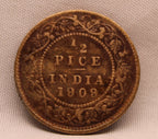 Half Pice 1909 Edward VII Bronze coins