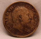 Half Pice 1909 Edward VII Bronze coins