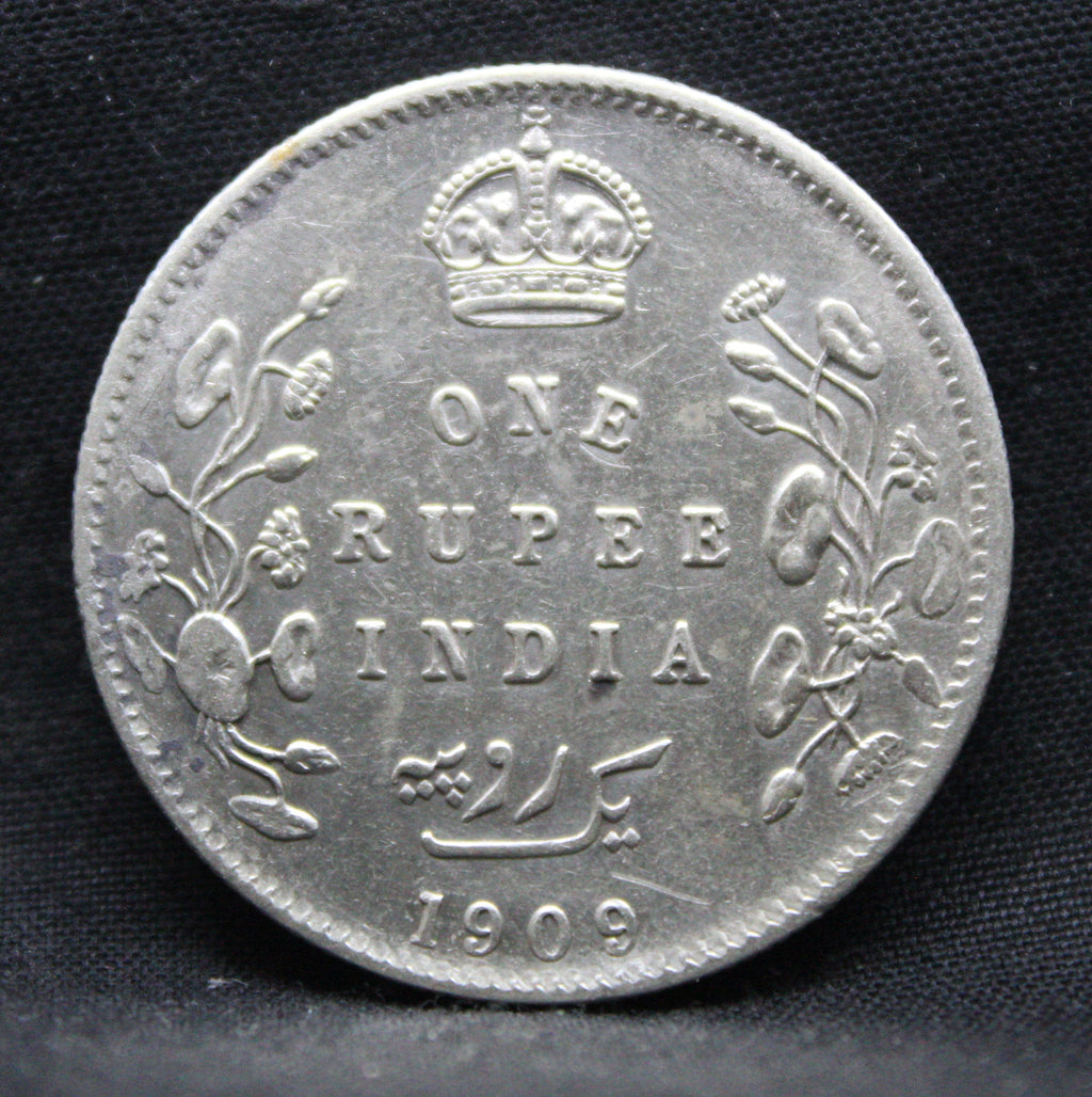 1 Rupee 1909 Edward VII Silver coins
