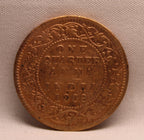 Quarter Anna 1909 Edward VII Bronze coins
