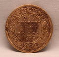 Quarter Anna 1909 Edward VII Bronze coins