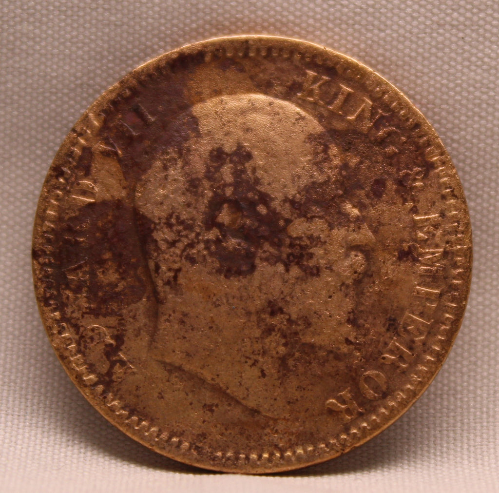 Quarter Anna 1909 Edward VII Bronze coins