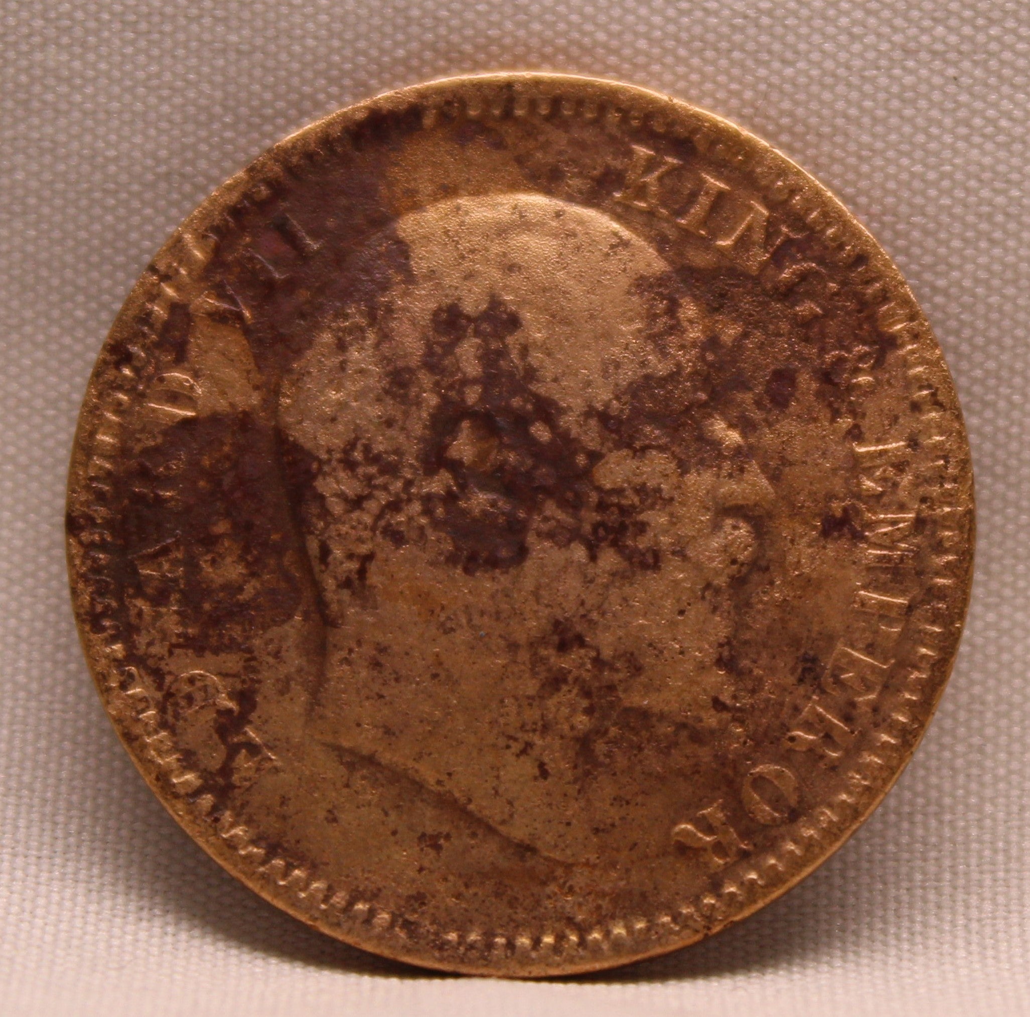 Quarter Anna 1909 Edward VII Bronze coins