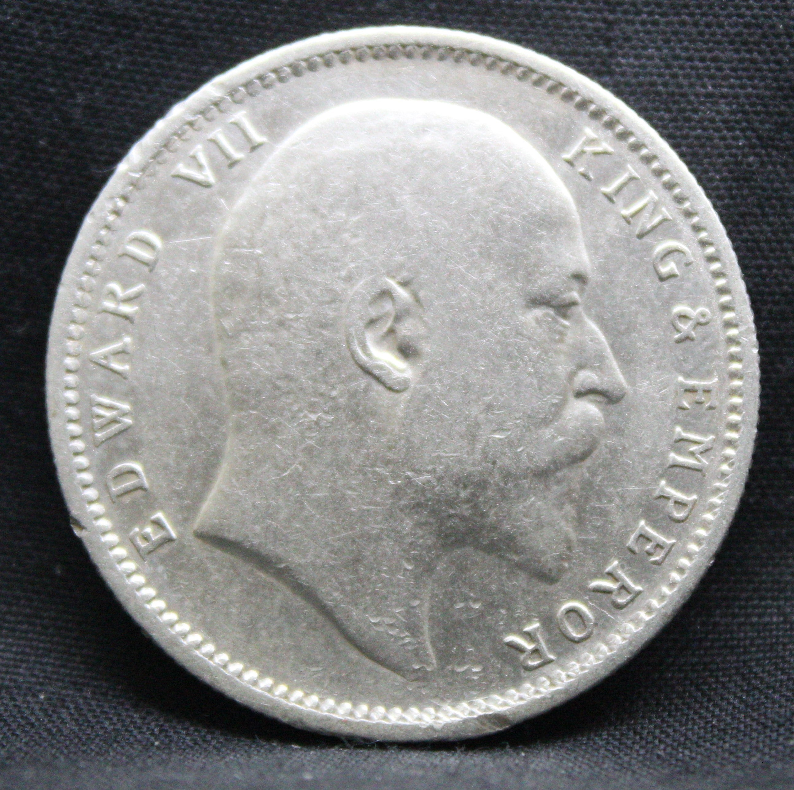 1 Rupee 1909 Edward VII Silver coins