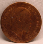 Quarter Anna 1909 Edward VII Bronze coins