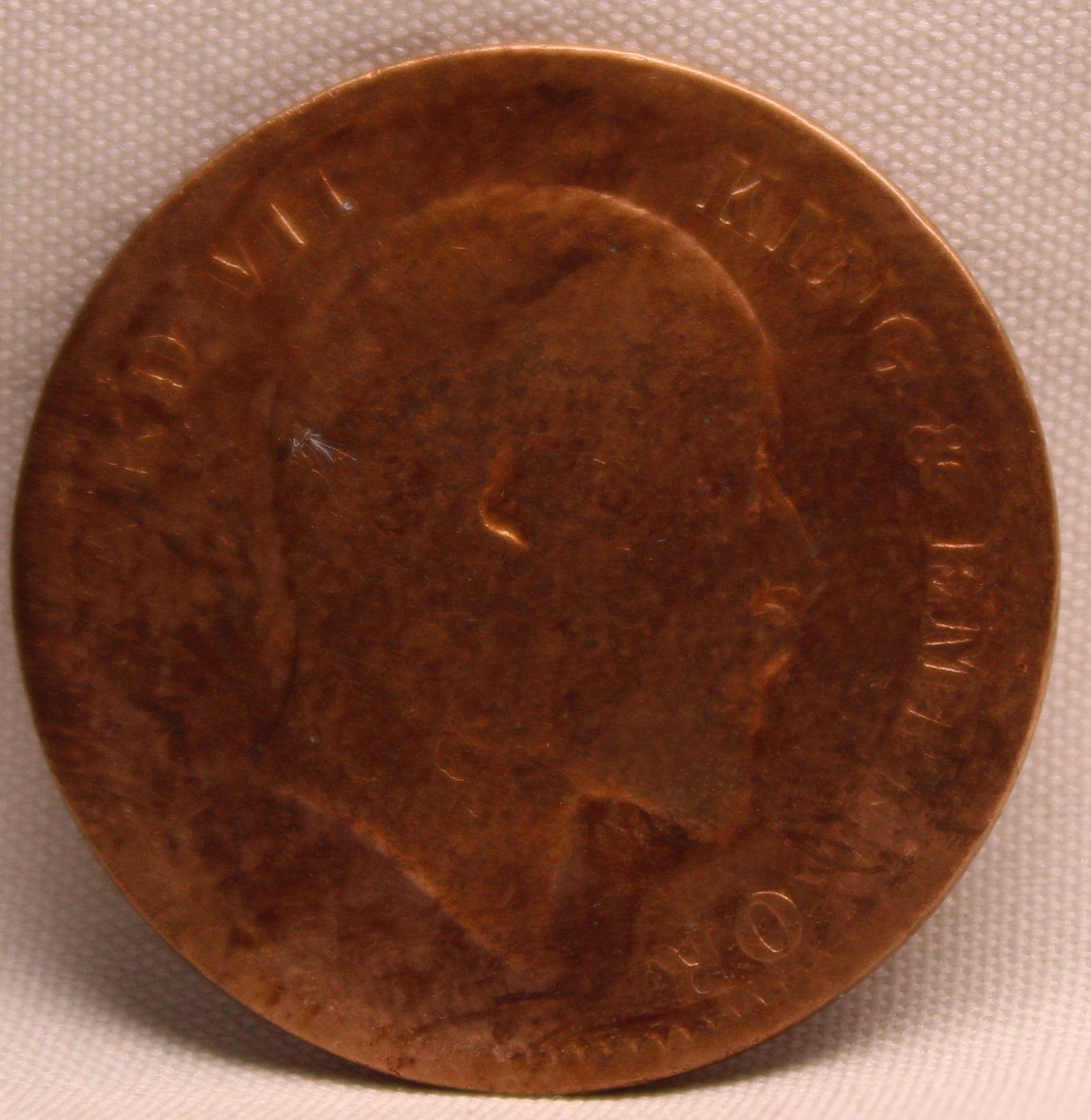Quarter Anna 1909 Edward VII Bronze coins