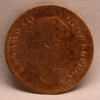 Half Pice 1909 Edward VII Bronze coins
