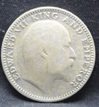 Half Rupee 1910 Edward VII Silver coins