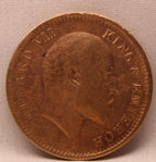 Quarter Anna 1910 Edward VII Bronze coins