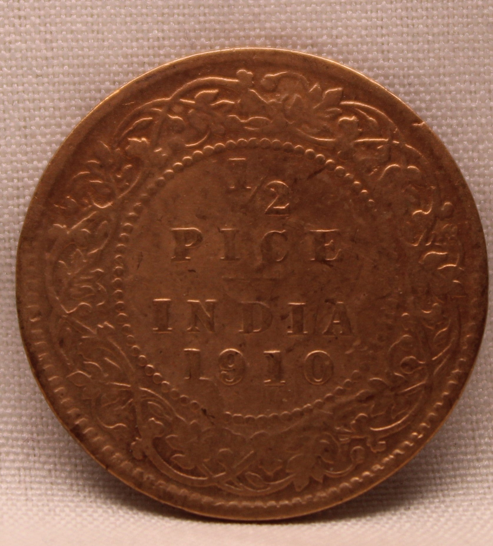 Half Pice 1910 Edward VII Bronze coins