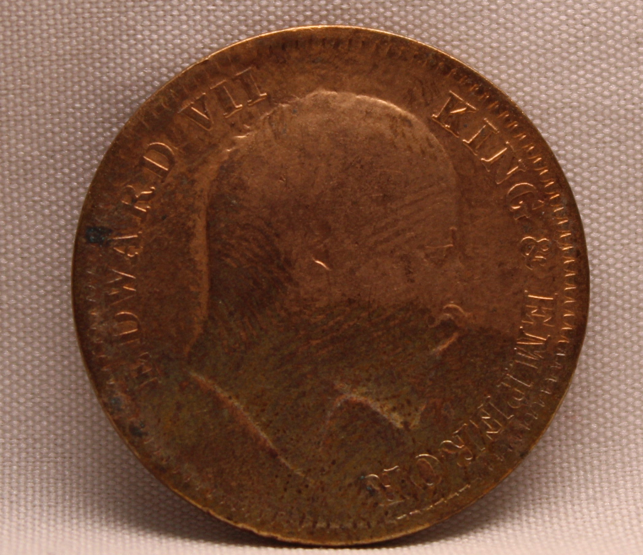 Quarter Anna 1910 Edward VII Bronze coins