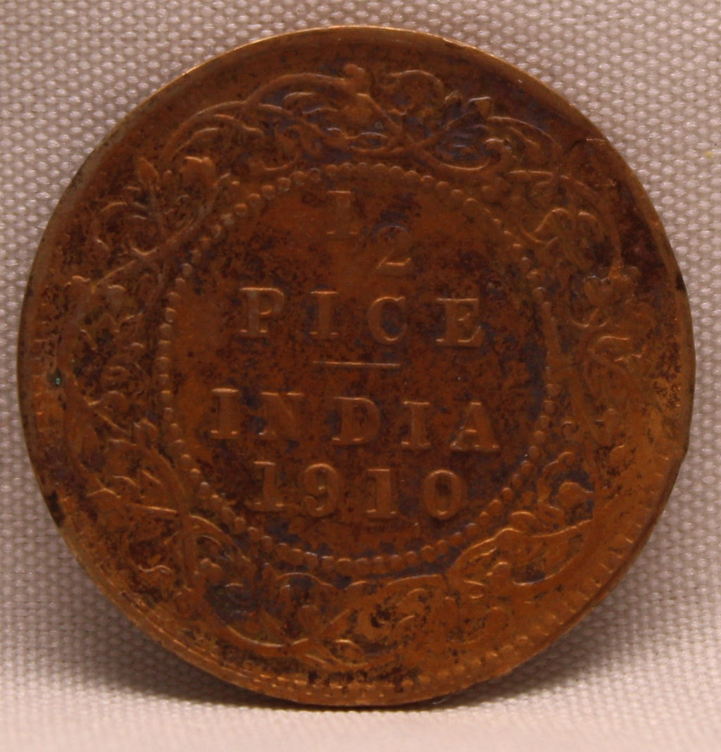 Half Pice 1910 Edward VII Bronze coins