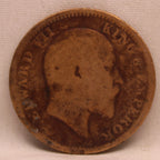 Quarter Anna 1910 Edward VII Bronze coins
