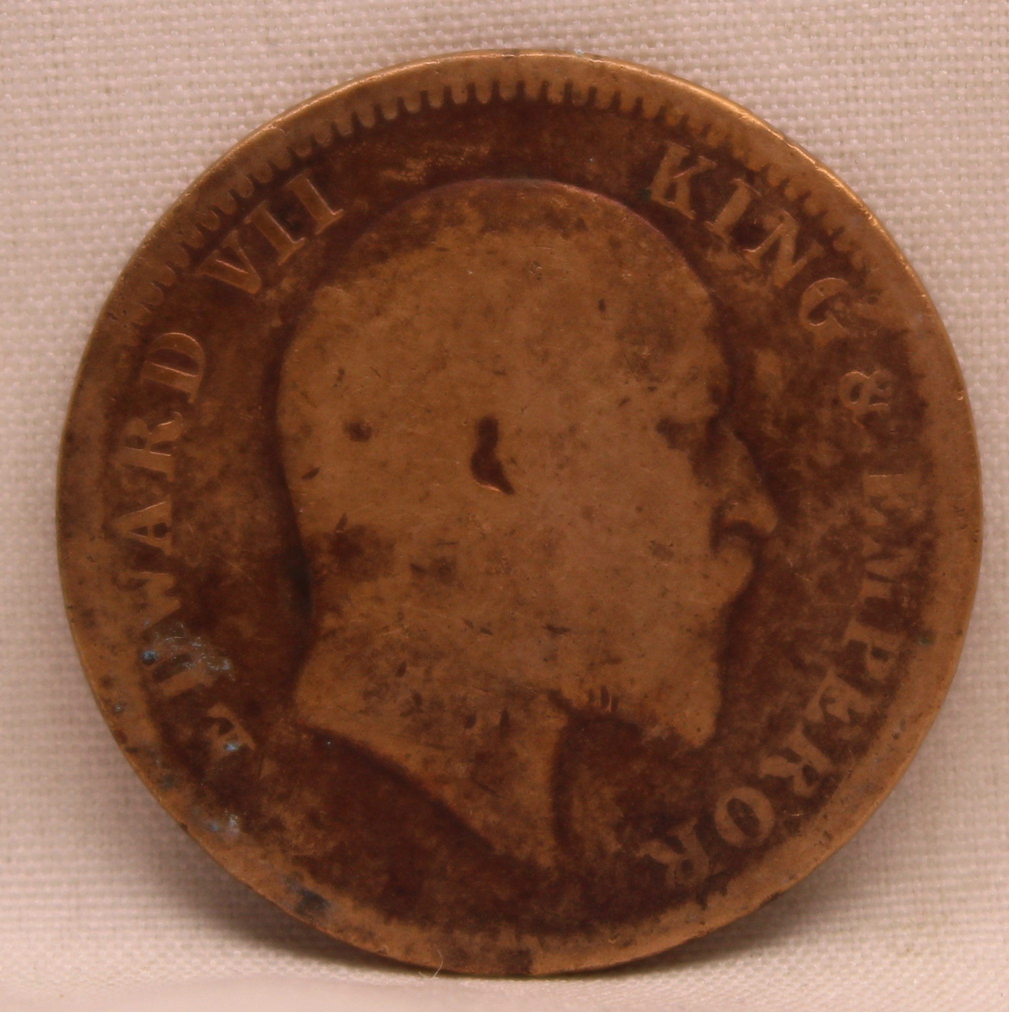 Quarter Anna 1910 Edward VII Bronze coins