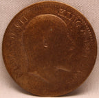 Quarter Anna 1910 Edward VII Bronze coins