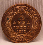 1\12 Anna 1910 Edward VII Copper coins