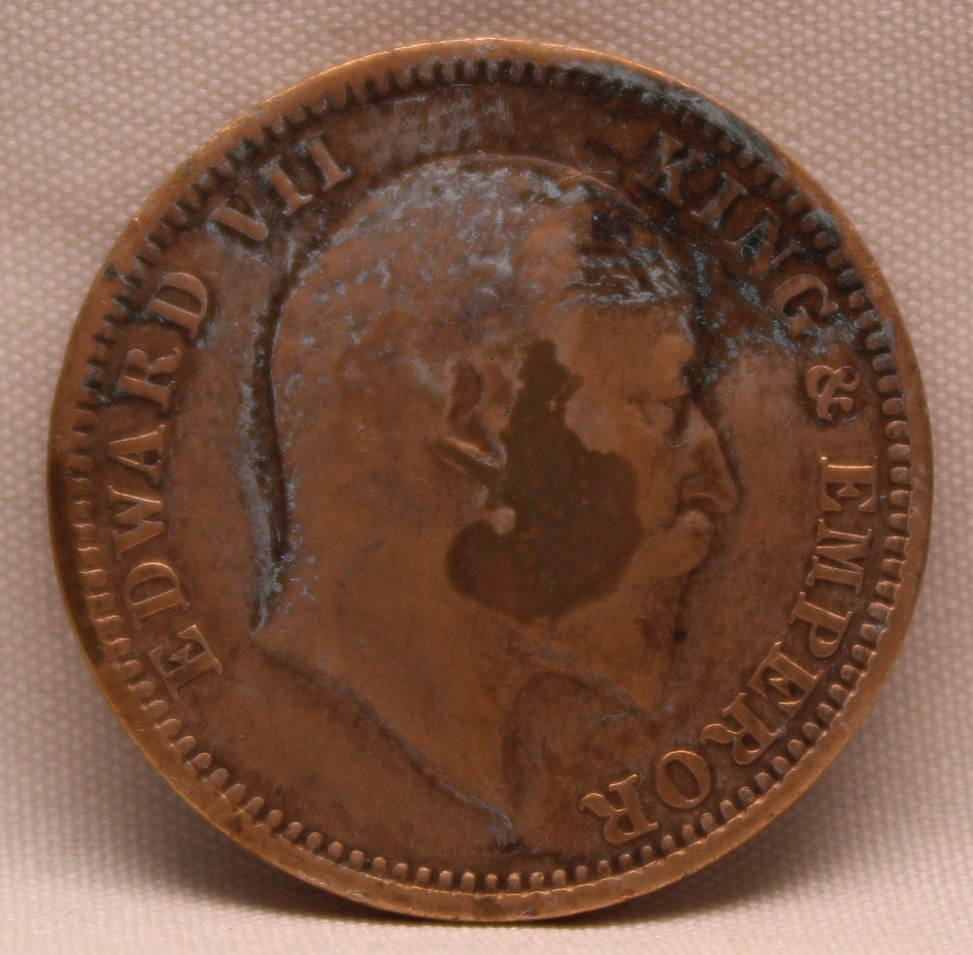 Quarter Anna 1910 Edward VII Bronze coins