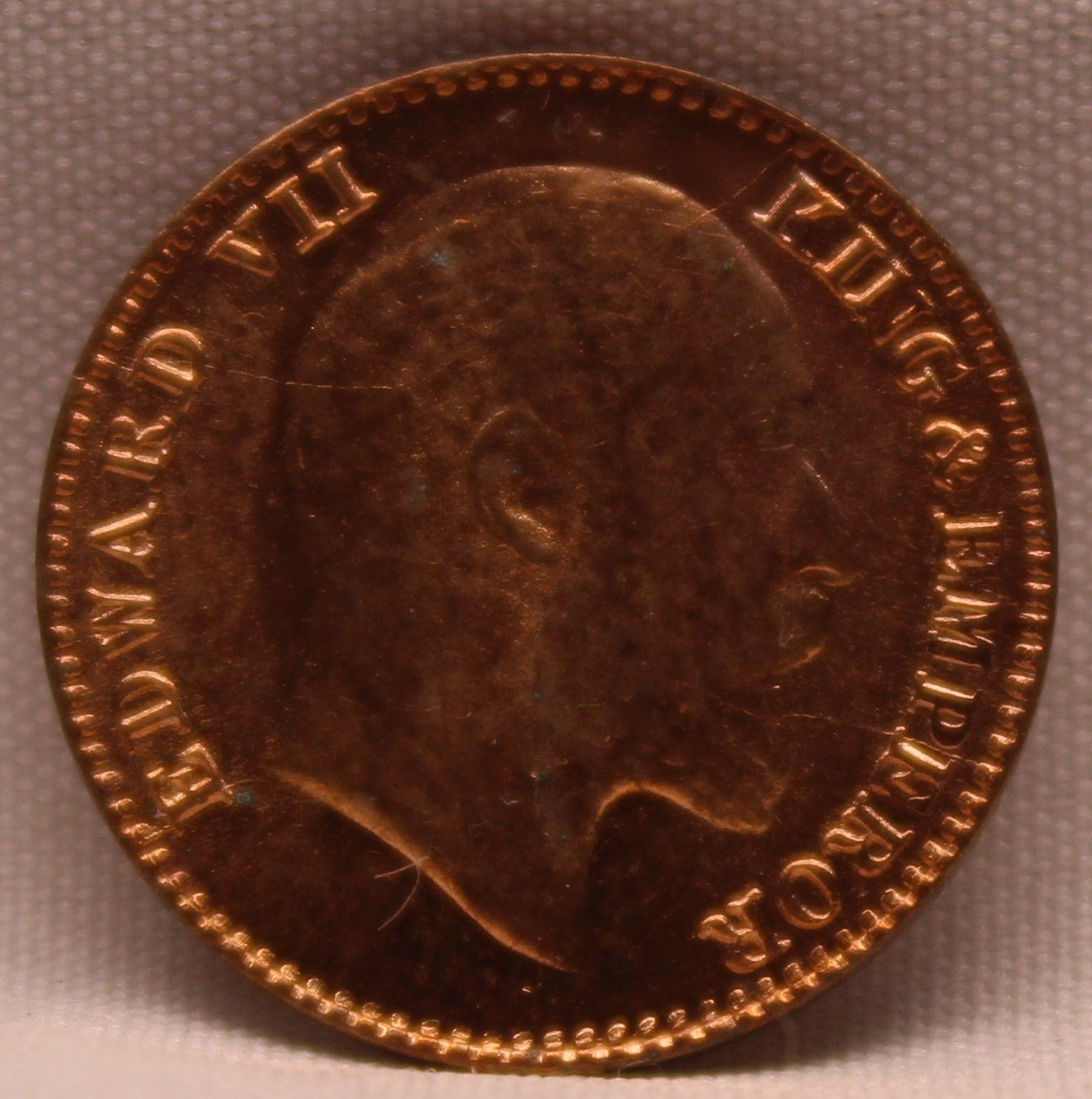 1\12 Anna 1910 Edward VII Copper coins